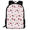 thumbnail image 1 of Defioc Valentine's Day Pattern Carry on Backpack,16.5x12.5x5.5 Personal Item Bag Carry On Backpack Water Resistant Lightweight Daypack, 1 of 7