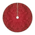 thumbnail image 1 of Defioc Vintage Burgundy for Christmas Tree Skirt Snowman Xmas Tree Skirt Farmhouse Christmas Decorations Tree Mat for Holiday Party Decor-30", 1 of 6