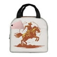 thumbnail image 1 of Defioc Vintage Cowboy On A Bronco Horse Print Lunch Box,Lunch Bag for Women Men Reusable Insulated Lunch Tote for Work/Office/Picnic/Travel, 1 of 6
