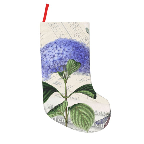 Defioc Vintage Flower for Christmas Stockings 18" Personalized Holiday Stocking for Family, Farmhouse Decor, Xmas Tree Decoration, 1 Pack