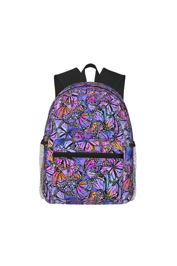 Watercolor Butterflies Pattern Laptop Backpack for Men and Women,Casual Backpack Dayback Sports Bookbag for Travel Running Hiking