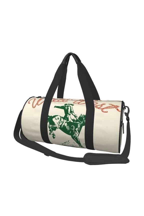 West Cowboys for Travel Duffle Bag,Weekender Bag Carry On Tote Bags Hospital Bag Large Capacity Sport Gym Bag for Men Women Fit for Trave, Gym,Weekend