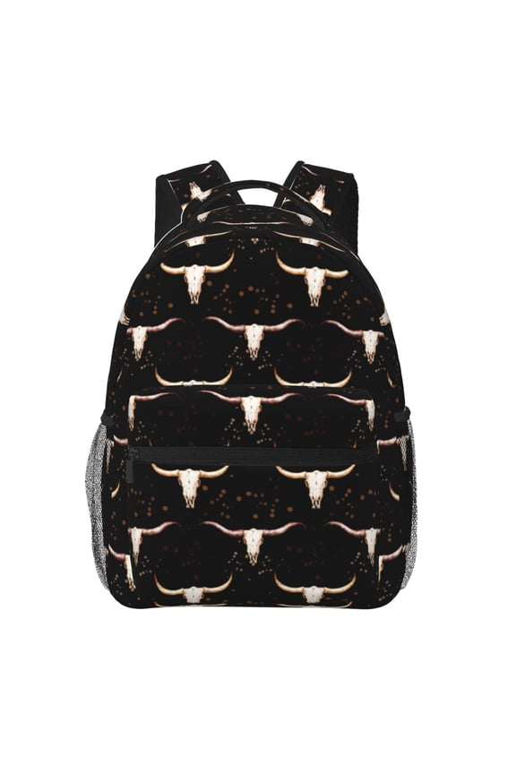 Western Cowboy Pattern Laptop Backpack,Travel Backpack Outdoor Activities Bag Daypack for Travel Hiking Shopping Daily