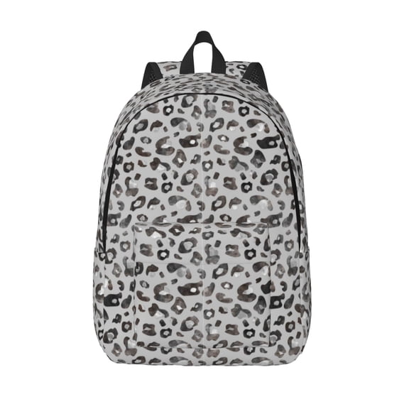 Defioc Wild Animal Leopard Print for Canvas Backpack,Travel Rucksack Unisex Knapsack Laptop Backpack for Work & College -Medium
