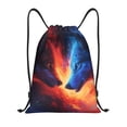 thumbnail image 1 of Defioc Wolf for Drawstring Backpack Sports Gym Bag for Women Men Children Adult Sackpack Yoga Bag for Wet Swimming,Gym,and Workout Gear -Small, 1 of 9