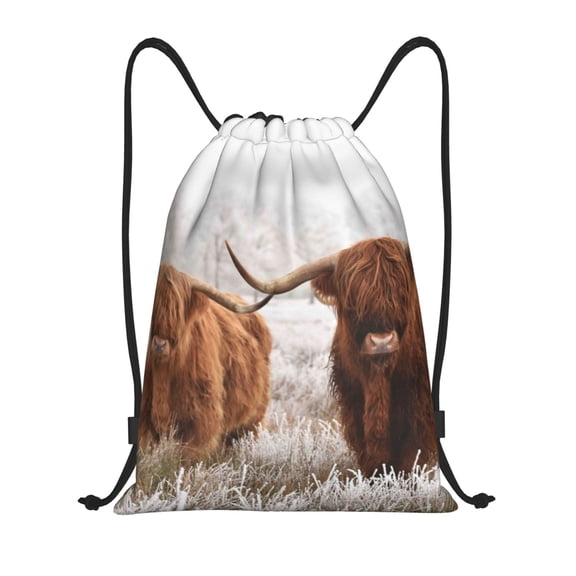 Defioc Yak for Drawstring Backpack Sports Gym Bag for Women Men Children Adult Sackpack Yoga Bag for Wet Swimming,Gym,and Workout Gear -Small