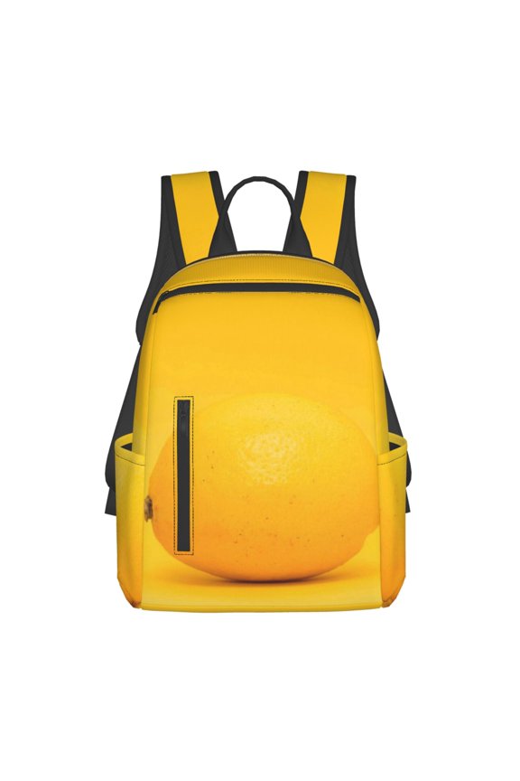 Yellow Lemon Pattern Travel Laptop Backpack,Lightweight Backpack Travel Hiking Daypack Backpack Work Bag for Men Women