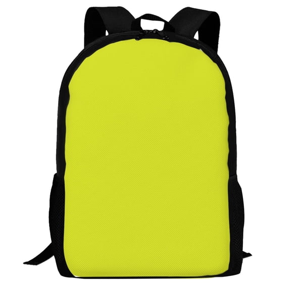 Defioc Yellow Pattern Carry on Backpack,16.5x12.5x5.5 Personal Item Bag Carry On Backpack Water Resistant Lightweight Daypack