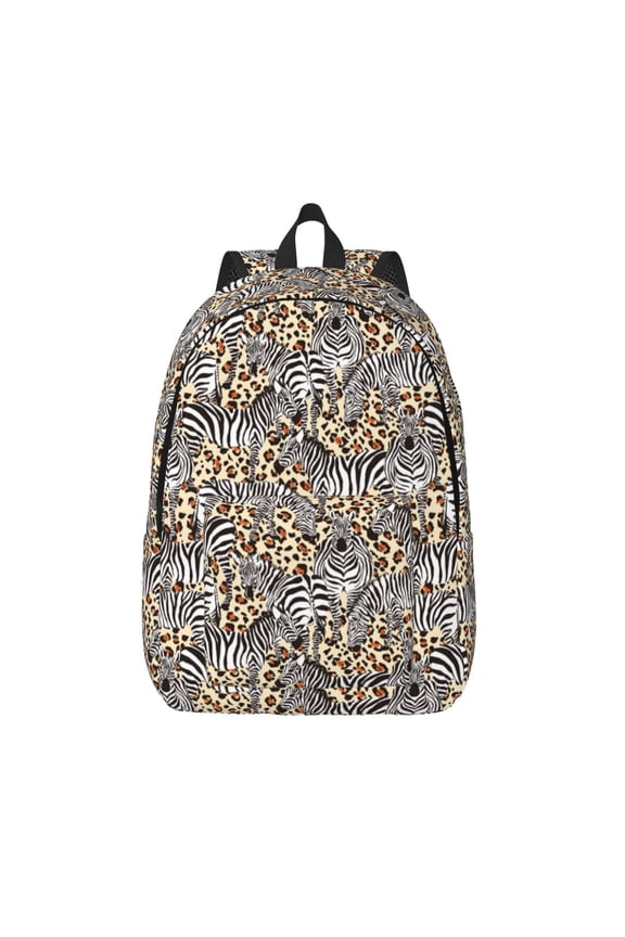 Zebra for Canvas Backpack,Travel Rucksack Unisex Knapsack Laptop Backpack for Work & College -Medium