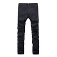 thumbnail image 1 of Defitshape Men's Denim Pant Ripped Jeans Button Destroyed Curvy Long Stretch Shredded Pocket Pants Black 36, 1 of 5