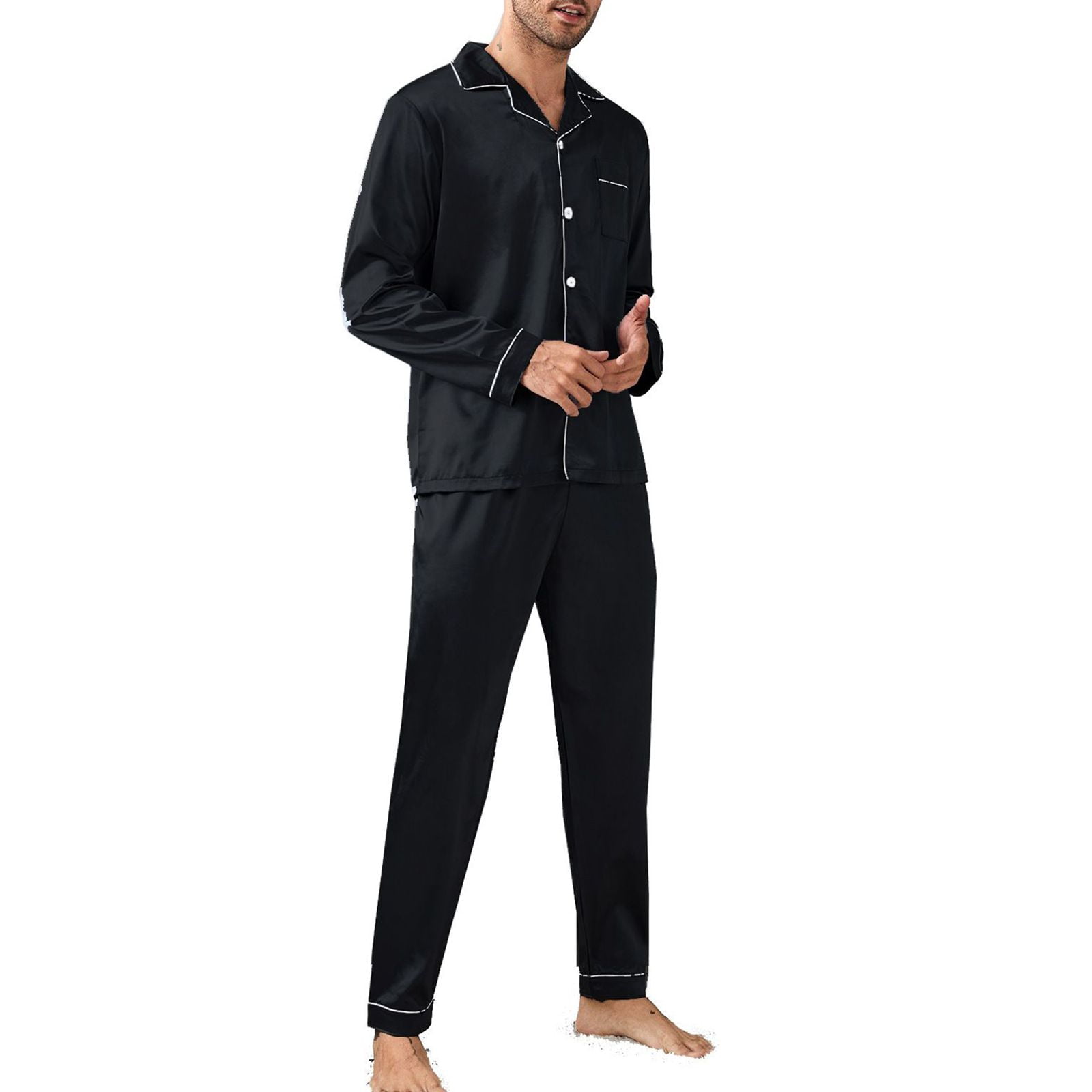 Men's Fall Thin Long Sleeve Pajamas main image 0