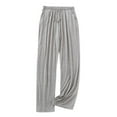 thumbnail image 1 of Defitshape Men's Soft Pajama Pants Lightweight Sleepwear Pockets Summer Silky Modal Sleep Pants Cool Comfy Sleeping Bottoms Nightwear Light Grey Large, 1 of 1