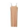 thumbnail image 1 of Defitshape Women's Adjustable Full Slip for Under Dresses Spring Fall Soft Casual Slip Dress Lightweight Stretch Undergarment Sleeveless Nightgown Long Cami DressDark Nude Medium, 1 of 1