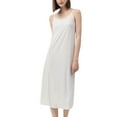 thumbnail image 1 of Defitshape Women's Adjustable Full Slip for Under Dresses Spring Fall Soft Casual Slip Dress Lightweight Stretch Undergarment Sleeveless Nightgown Long Cami DressWhite Large, 1 of 1