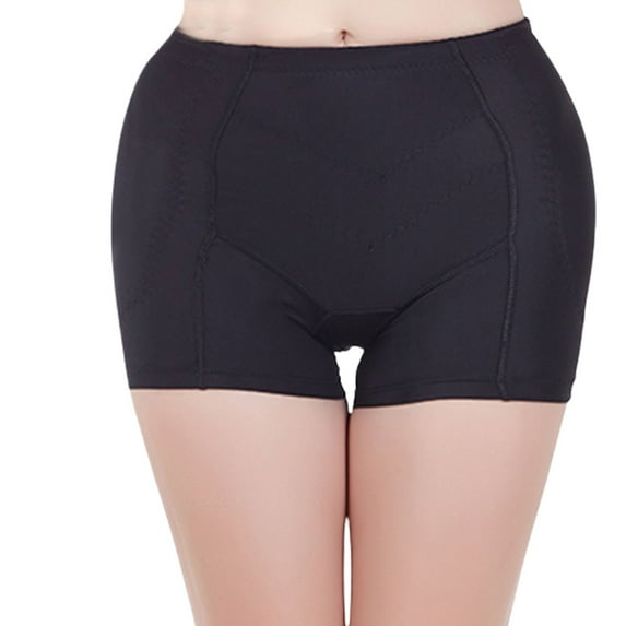Defitshape Women's Butt Lifting Padded Shapewear Shorts Wedding Body Shaper Firm Spandex Slim Mid Thigh Thigh Control Butt Lifter Black 12