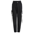 thumbnail image 1 of Defitshape Women's Cargo Pants High Waisted Casual Pants Stretch Summer Ankle Casual Elastic Trousers Black X-Large, 1 of 4