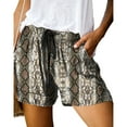 thumbnail image 1 of Defitshape Women's Casual Shorts Drawstring Elastic Waist Cotton Blend Summer Beach High Waisted with Pocket Lounge Camo Leopard Tie Dye Print Comfy Soft Patterned17 3X-Large, 1 of 2