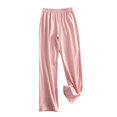 thumbnail image 1 of Defitshape Women's Cotton Pajama Pants Comfy Summer Summer Lightweight Long Elastic Waist Soft Baggy Lounge Sleeping Bottoms Pink Large, 1 of 1