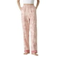 thumbnail image 1 of Defitshape Women's Cotton Pajama Pants Plaid Printed Pj Bottoms Elastic Band Lounge Pants Cotton Fall Elastic Light Loose Slash Pocket Nightwear Style9 X-Small, 1 of 1