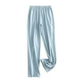 thumbnail image 1 of Defitshape Women's Cotton Pajamas Pants Comfy Pj Bottoms Lightweight Elastic Waist Lounging Stretchy Loungewear Blue Medium, 1 of 4