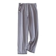 thumbnail image 1 of Defitshape Women's Cotton Postpartum Pajama Pants Full Cotton Lounge Pj Bottoms 3rd Trimester Elastic Band Empire Waist Fall Loose Nightwear Grey Large, 1 of 1