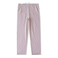 thumbnail image 1 of Defitshape Women's Cotton Postpartum Pajama Pants Full Cotton Lounge Pj Bottoms 3rd Trimester Elastic Band Empire Waist Fall Loose Nightwear Light Pink Small, 1 of 5
