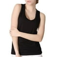 thumbnail image 1 of Defitshape Women's Cotton Top Sleeveless Pajama Top Yoga Summer Tank Sleepwear Fitted Crew Neck Fall Soft Cool Spring Tank Top Black Medium, 1 of 1