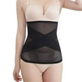 thumbnail image 1 of Defitshape Women's Elastic Waist Belt Waist Cincher Slimming Body Shaper Tight Postpartum Light Firm Control Shapewear Black 6, 1 of 1