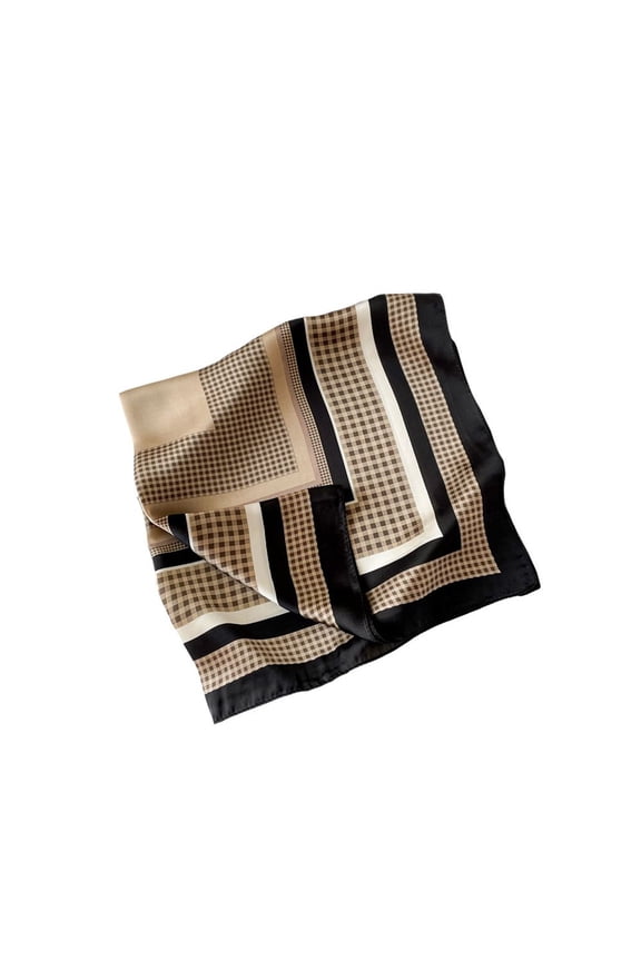 Women's Elegant Bandana Comfy Scarf Casual Light Fall Breathable Convertible Spring Head Scarf Brown23 One Size