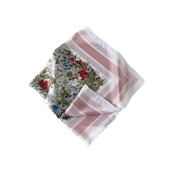 Defitshape Women's Elegant Bandana Comfy Scarf Casual Light Fall Breathable Convertible Spring Head Scarf Pink48 One Size