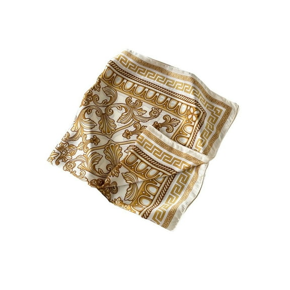 Defitshape Women's Elegant Bandana Comfy Scarf Casual Light Fall Breathable Convertible Spring Head Scarf White46 One Size