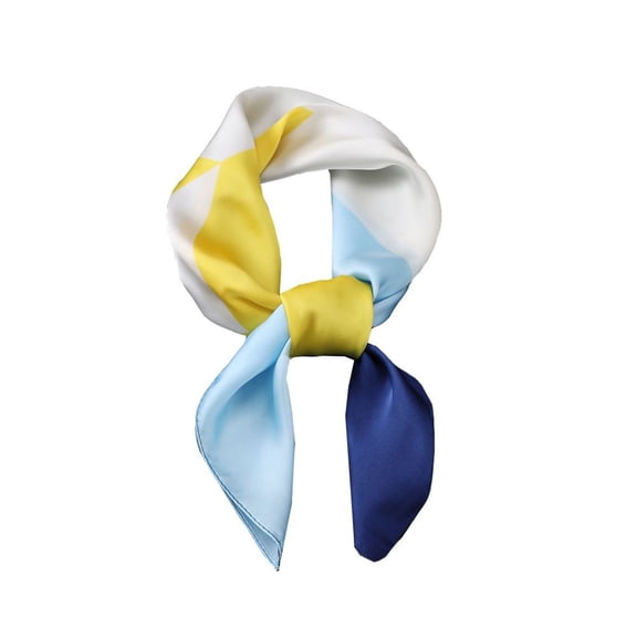 Defitshape Women's Elegant Bandana Comfy Scarf Casual Light Fall Breathable Convertible Spring Head Scarf Yellow03 One Size