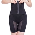 thumbnail image 1 of Defitshape Women's High Waisted Shapewear Shorts Firm Tummy Control Open Crotch Body Shaper Waist Cincher Girdle Butt Lifter Tummy Slimming Postpartum Thigh Slimmer Black 0-2, 1 of 5