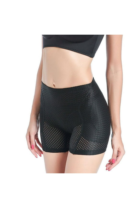 Women's Hip Pads Butt Lifting Padded Shapewear Shorts Mid Thigh Shapewear Wedding Hip Dip Prom Padding Butt Enhancing Body Shaper Black Large