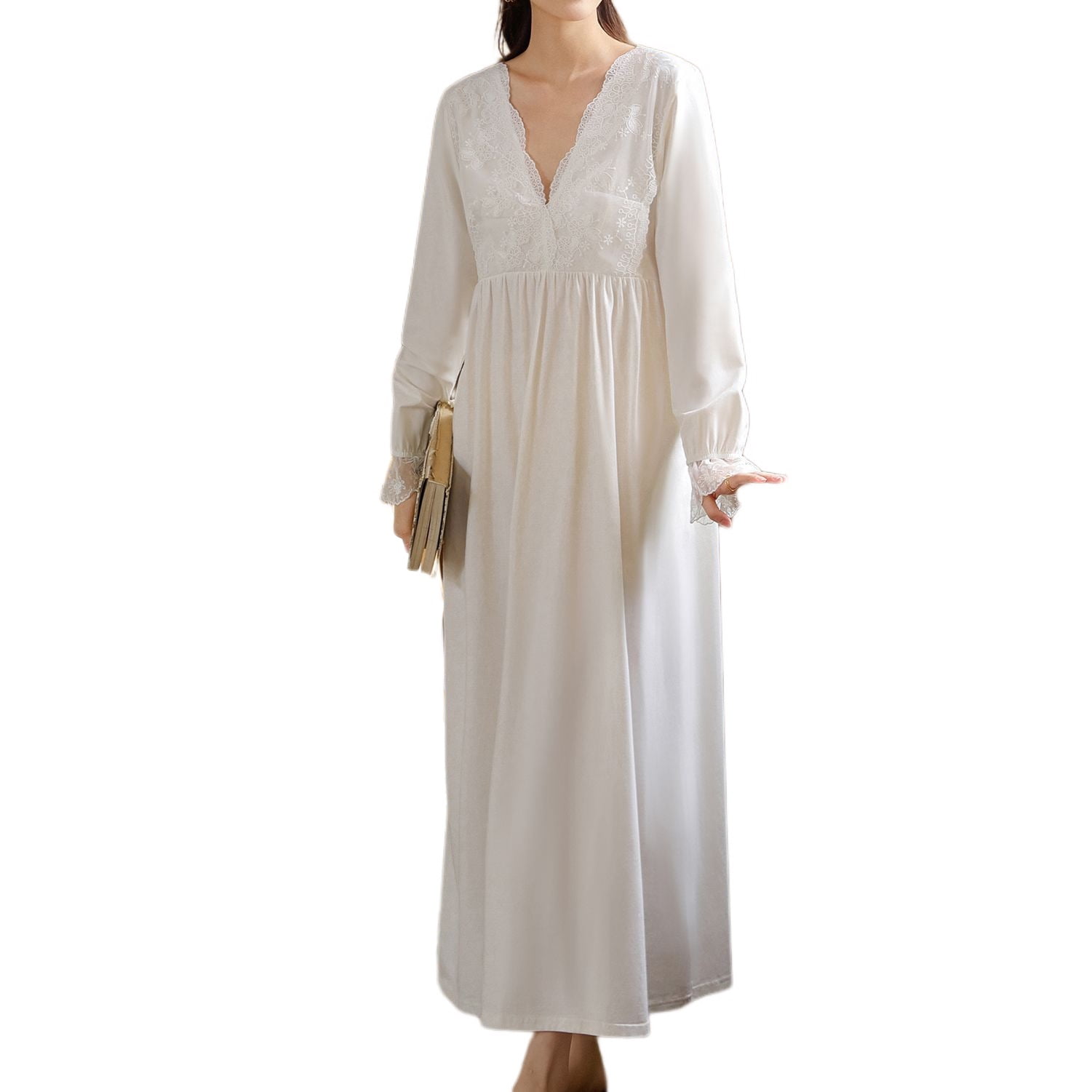 chinese dress ladies Silverts SV26020-LIMI-3XL Senior Womens Adaptive Open Back Solid Knit Night Hospital Gowns, Lilac Mist