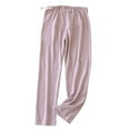 thumbnail image 1 of Defitshape Women's Maternity Pajama Pants Postpartum Pj Bottom Over Comfy The Belly Lounge High Waisted Elastic Waist Purple Large, 1 of 1