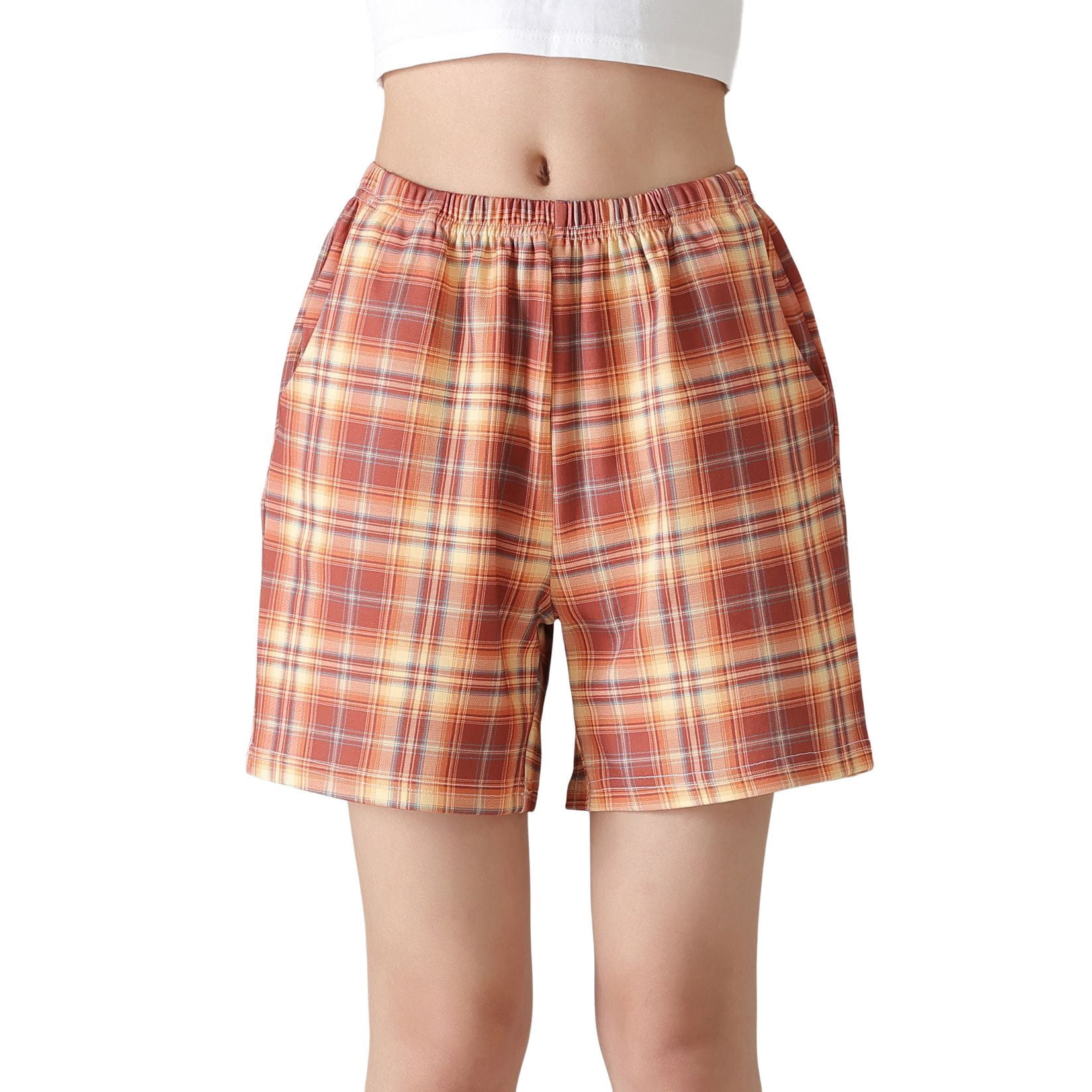 Defitshape Women's Pajamas Shorts Pj Seep Bottoms Boyleg Loungewear ...