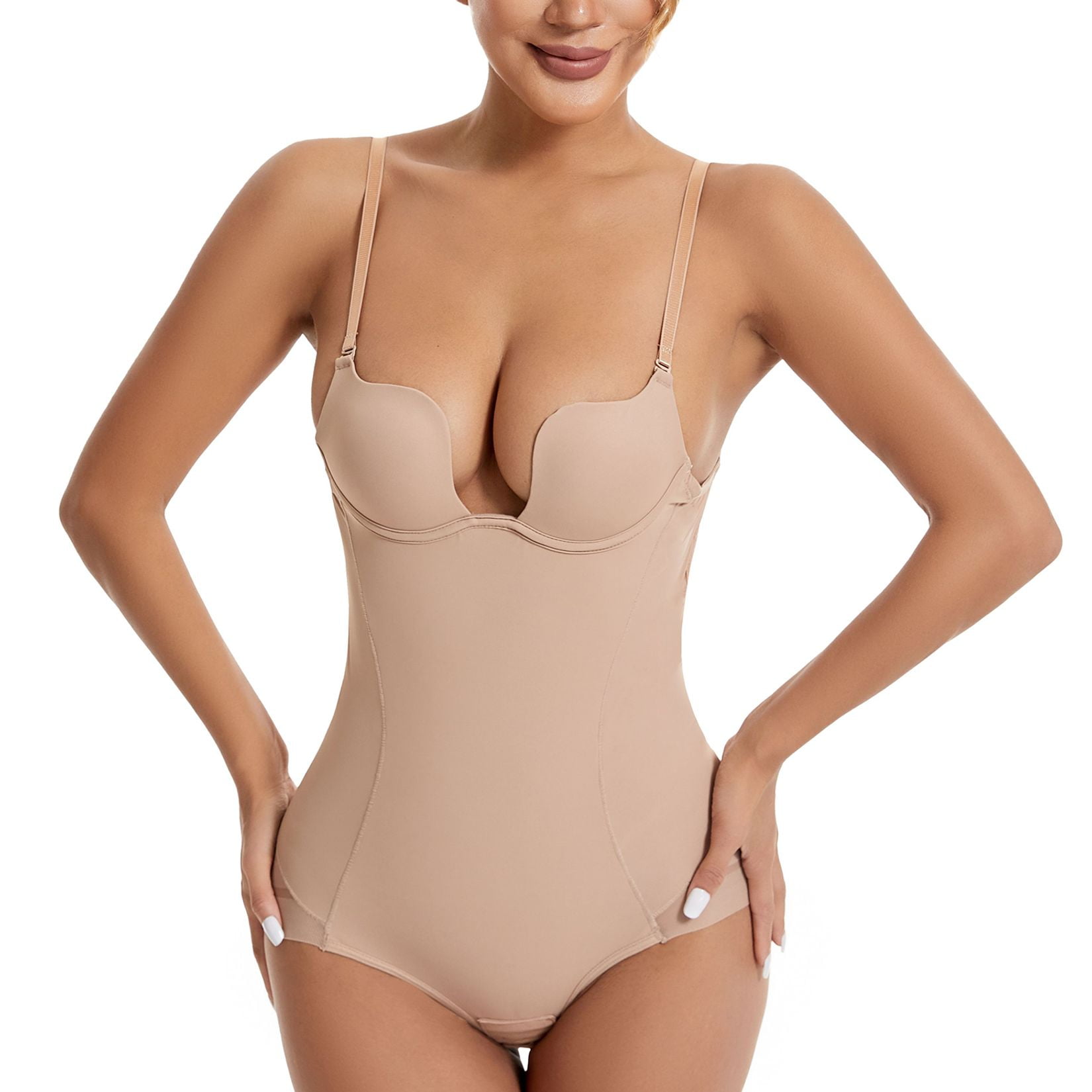 CheChury Donna Shapewear Body Contenitivo Modellante Perizoma Bodysuit Pancera Dimagrante Snellente Bodysuit Shaper Seamless Body Shaper Fajas Spallino Regolabile 117730562