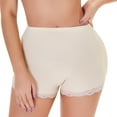 thumbnail image 1 of Defitshape Women's Plus Size Removable Butt Pads Lace Booty Lifting Hip Dip Shapewear Shorts Thigh Butt Lifter Hip Enhancer Underwear Nude Medium, 1 of 5