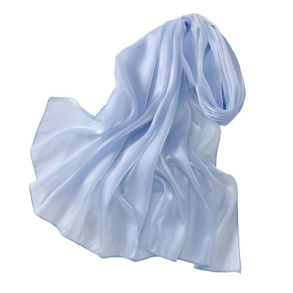 Defitshape Women's Scarves Pashmina Shawl Muffler Comfy Loose Cocktail Cardigan Cape 2025 Elegant Fall Soft Casual Light Blue One Size