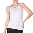 thumbnail image 1 of Defitshape Women's Soft Cami Cotton Tank Top Pajamas Summer Comfy Spring Soft Cool Fitted Sleeveless Crew Neck Pjs White Medium, 1 of 5