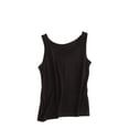 thumbnail image 1 of Defitshape Women's Soft Pajama Tank Top Sleeveless T-Shirt Short Basic Comfy Yoga Spring Thin Lightweight Scoop Neck Cami Black XX-Small, 1 of 1