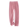 thumbnail image 1 of Defitshape Women's Soft Pajamas Pant Sleep Bottoms Pjs Lightweight Fall Spring Summer Long Loose Loungewear Sleepwear Red Medium, 1 of 4