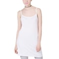 thumbnail image 1 of Defitshape Women's Soft Tank Sleeveless Sleep Shirt Cami Summer Backless Spring Pajamas Home Modal Cool Scoop Neck Spaghetti Strap White Small, 1 of 4
