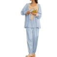 thumbnail image 1 of Defitshape Women's Summer Comfy Winter Princess Cotton Cute Pajama Set Soft Pjs Fall Lounge Postpartum Sleepwear Style9 Small, 1 of 4