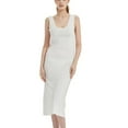 thumbnail image 1 of Defitshape Women's Summer Nightgown Spring Sleeveless Sleep Dress Soft Long Casual Tank Dress Lightweight Fall Tea Length Sleepwear Full Slip for Under Dress White X-Small, 1 of 1