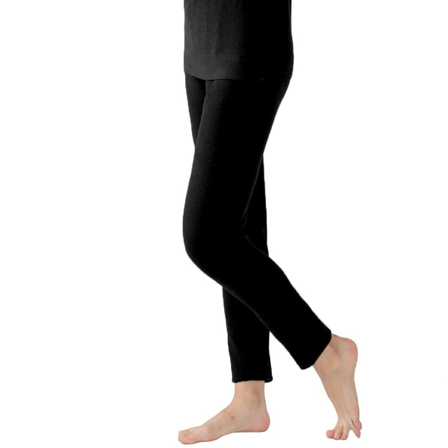Defitshape Women's Thermal Pants Underwear Bottoms Sleeping Warm Fleece ...
