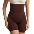 thumbnail image 1 of Defitshape Women's Thigh Slimmer Body Shaper Hip Lifter Tummy Control Shapewear Shorts High Waisted Coffee XX-Large, 1 of 3