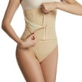 thumbnail image 1 of Defitshape Women's Tummy Control Shapewear Thong Shaper Firm Spandex Tight Slimming Fashion Hook Butt Lifter Nude XX-Large, 1 of 4