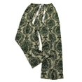 thumbnail image 1 of Defitshape Women's Wide Leg Pajama Pants Cute Printed Pjs Bottom Summer Casual Soft Long Pants Loose Fit Stretch Breathable Trousers Dark Green Small-Large, 1 of 1